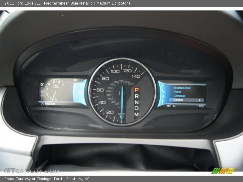 Mediterranean Blue Metallic / Medium Light Stone 2011 Ford Edge SEL