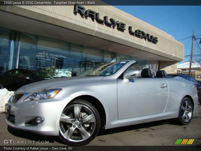 Tungsten Silver Pearl / Black 2010 Lexus IS 250C Convertible