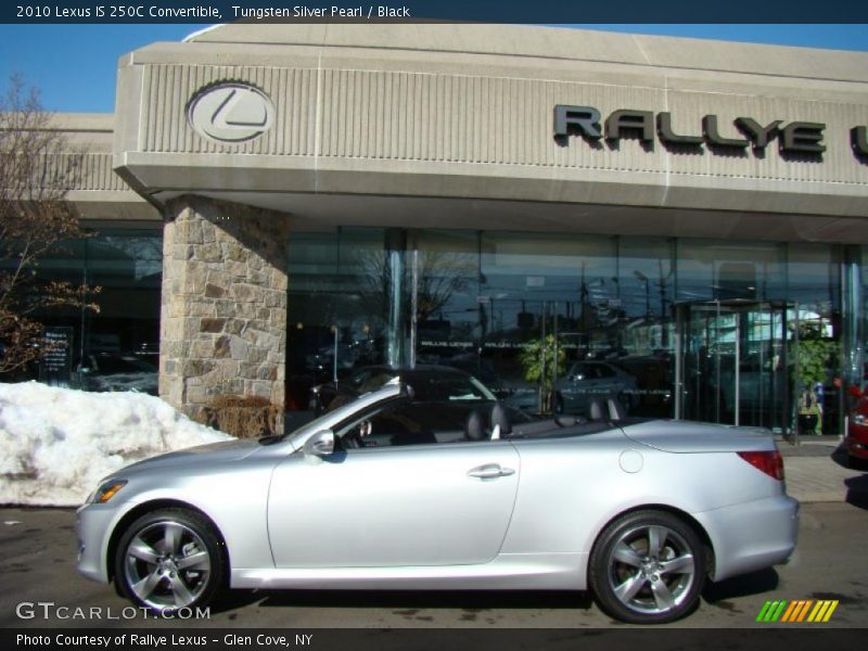 Tungsten Silver Pearl / Black 2010 Lexus IS 250C Convertible