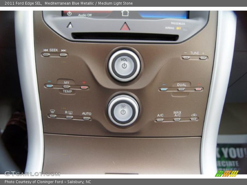 Mediterranean Blue Metallic / Medium Light Stone 2011 Ford Edge SEL