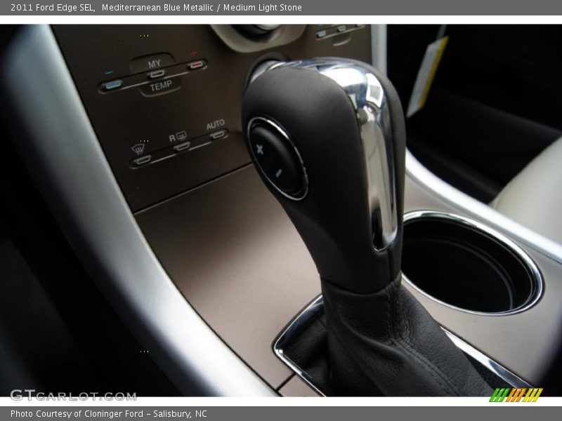 Mediterranean Blue Metallic / Medium Light Stone 2011 Ford Edge SEL