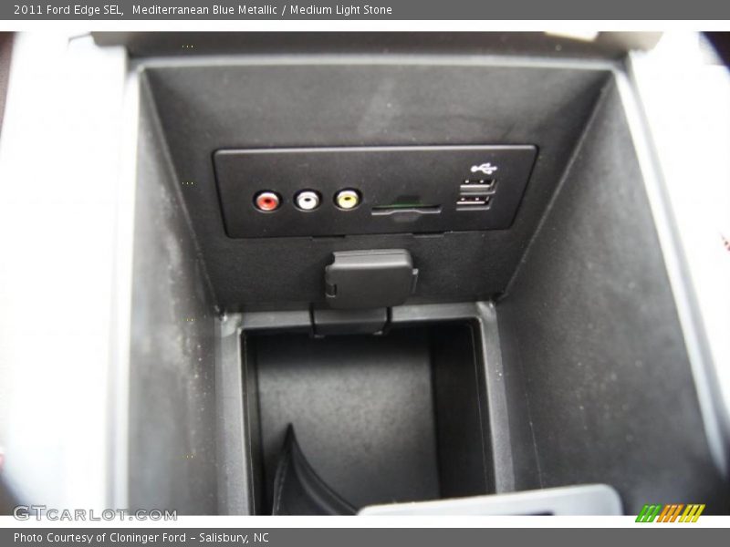 Mediterranean Blue Metallic / Medium Light Stone 2011 Ford Edge SEL