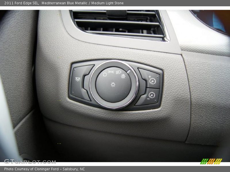 Mediterranean Blue Metallic / Medium Light Stone 2011 Ford Edge SEL