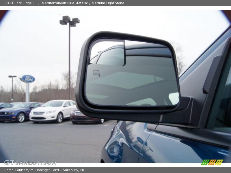 Mediterranean Blue Metallic / Medium Light Stone 2011 Ford Edge SEL