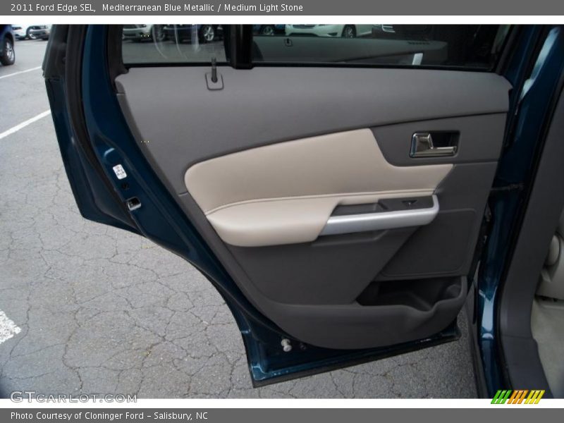 Mediterranean Blue Metallic / Medium Light Stone 2011 Ford Edge SEL