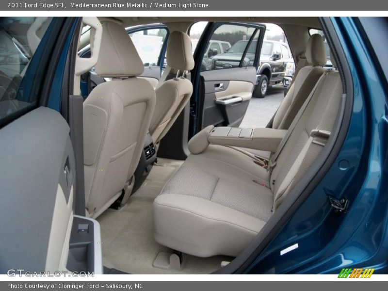 Mediterranean Blue Metallic / Medium Light Stone 2011 Ford Edge SEL