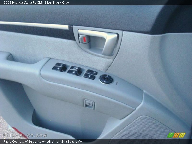 Silver Blue / Gray 2008 Hyundai Santa Fe GLS