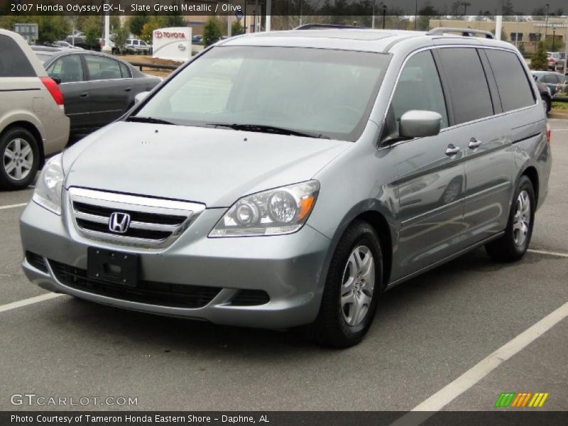 Slate Green Metallic / Olive 2007 Honda Odyssey EX-L