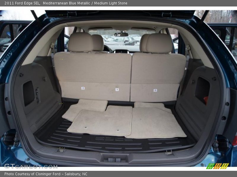 Mediterranean Blue Metallic / Medium Light Stone 2011 Ford Edge SEL