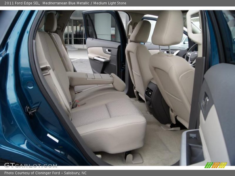 Mediterranean Blue Metallic / Medium Light Stone 2011 Ford Edge SEL