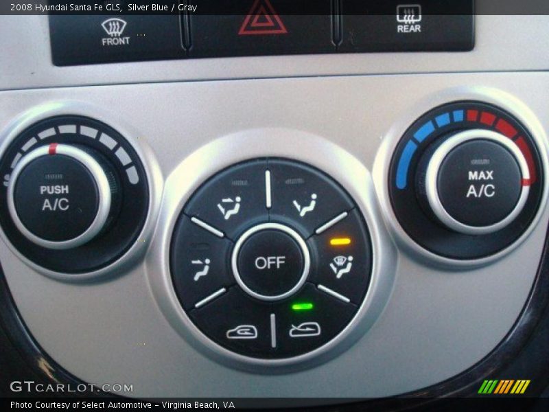 Silver Blue / Gray 2008 Hyundai Santa Fe GLS