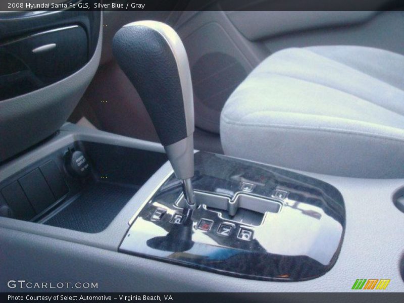 Silver Blue / Gray 2008 Hyundai Santa Fe GLS