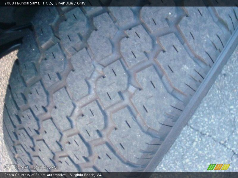 Silver Blue / Gray 2008 Hyundai Santa Fe GLS