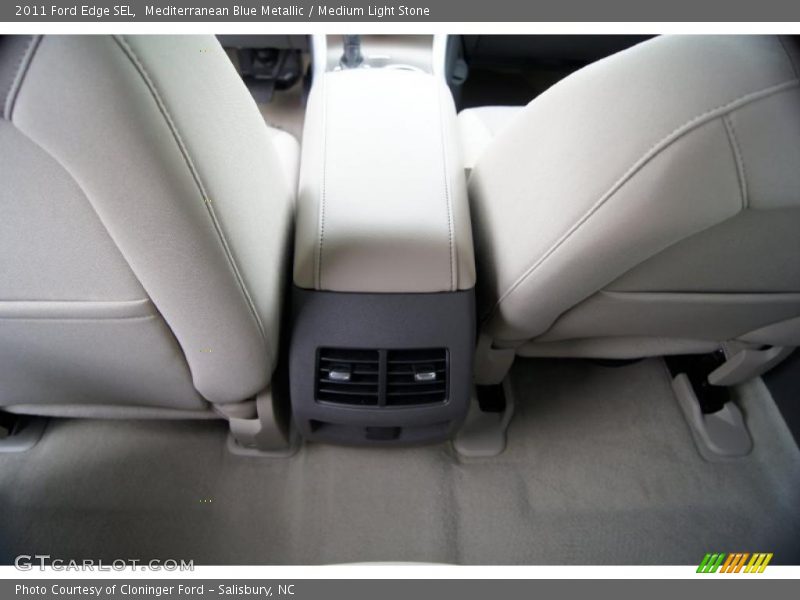 Mediterranean Blue Metallic / Medium Light Stone 2011 Ford Edge SEL