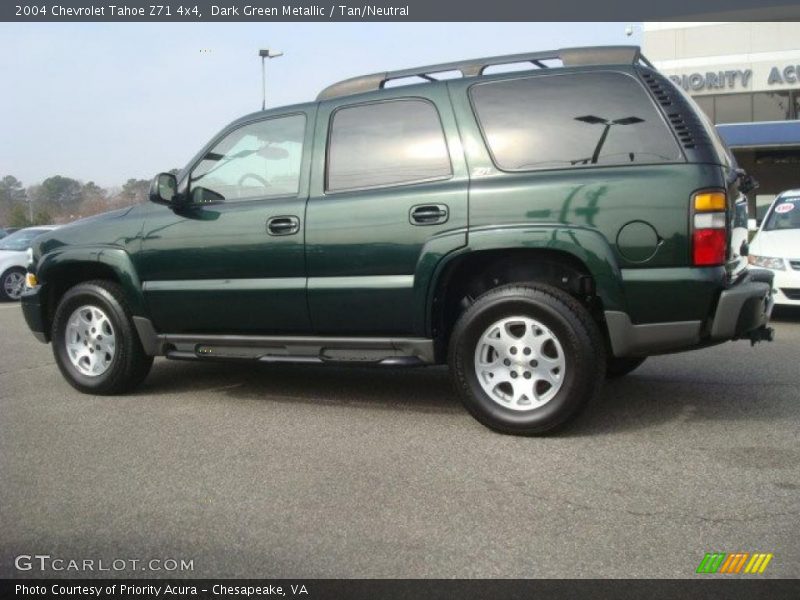 Dark Green Metallic / Tan/Neutral 2004 Chevrolet Tahoe Z71 4x4