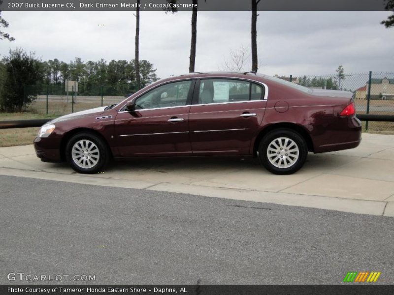 Dark Crimson Metallic / Cocoa/Cashmere 2007 Buick Lucerne CX