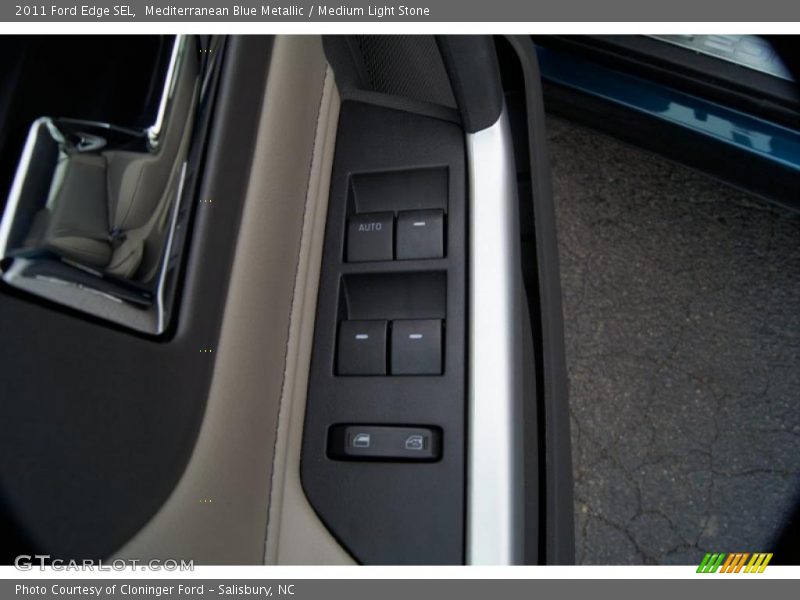 Mediterranean Blue Metallic / Medium Light Stone 2011 Ford Edge SEL