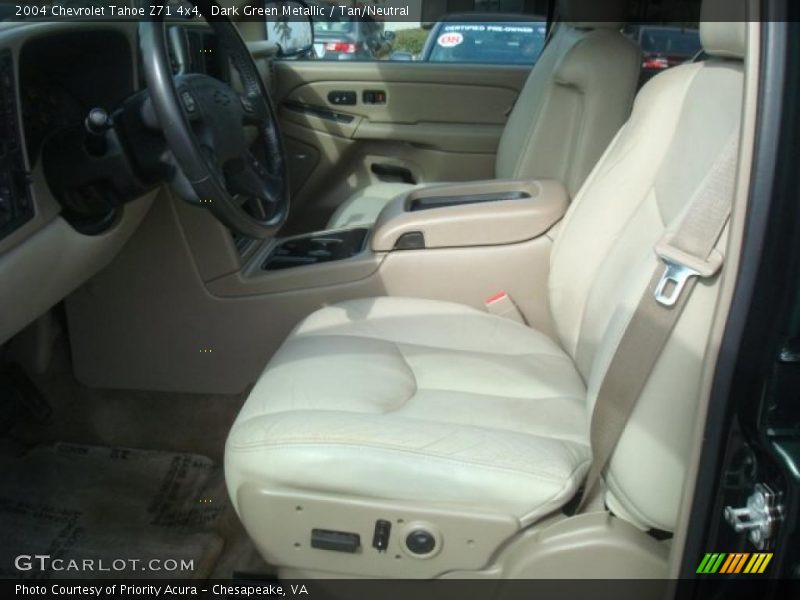 Dark Green Metallic / Tan/Neutral 2004 Chevrolet Tahoe Z71 4x4