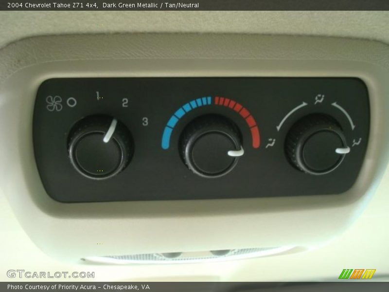 Dark Green Metallic / Tan/Neutral 2004 Chevrolet Tahoe Z71 4x4