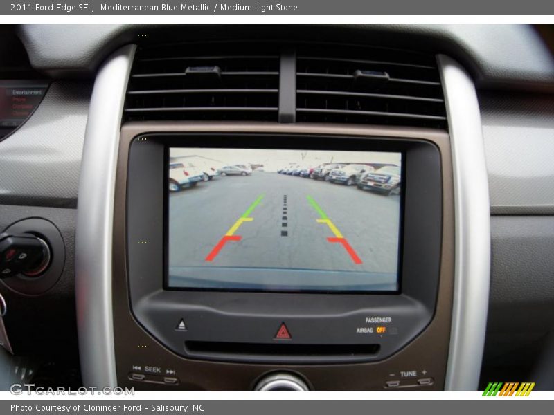 Mediterranean Blue Metallic / Medium Light Stone 2011 Ford Edge SEL