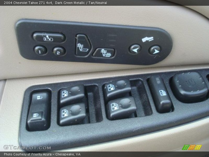 Dark Green Metallic / Tan/Neutral 2004 Chevrolet Tahoe Z71 4x4