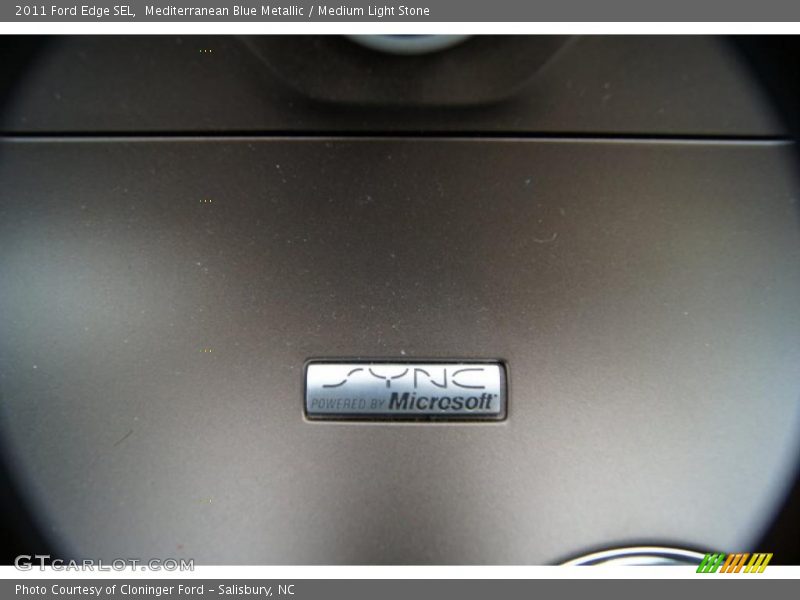 Mediterranean Blue Metallic / Medium Light Stone 2011 Ford Edge SEL