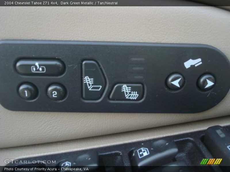 Dark Green Metallic / Tan/Neutral 2004 Chevrolet Tahoe Z71 4x4