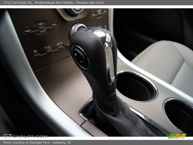 Mediterranean Blue Metallic / Medium Light Stone 2011 Ford Edge SEL
