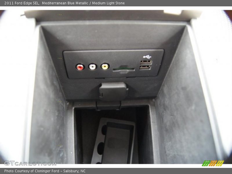 Mediterranean Blue Metallic / Medium Light Stone 2011 Ford Edge SEL