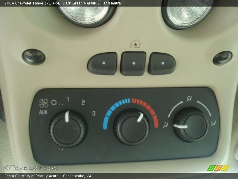 Dark Green Metallic / Tan/Neutral 2004 Chevrolet Tahoe Z71 4x4