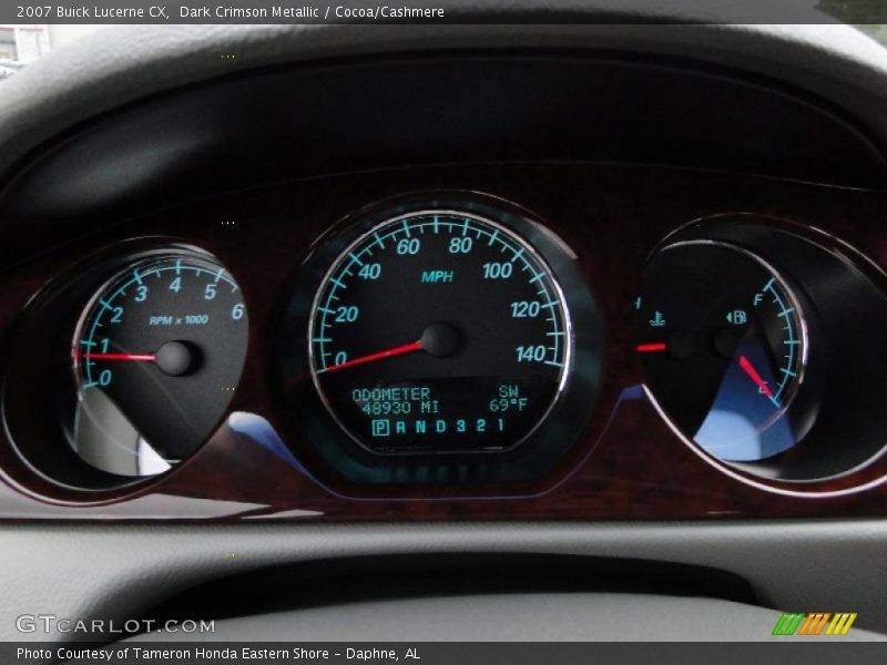 Dark Crimson Metallic / Cocoa/Cashmere 2007 Buick Lucerne CX