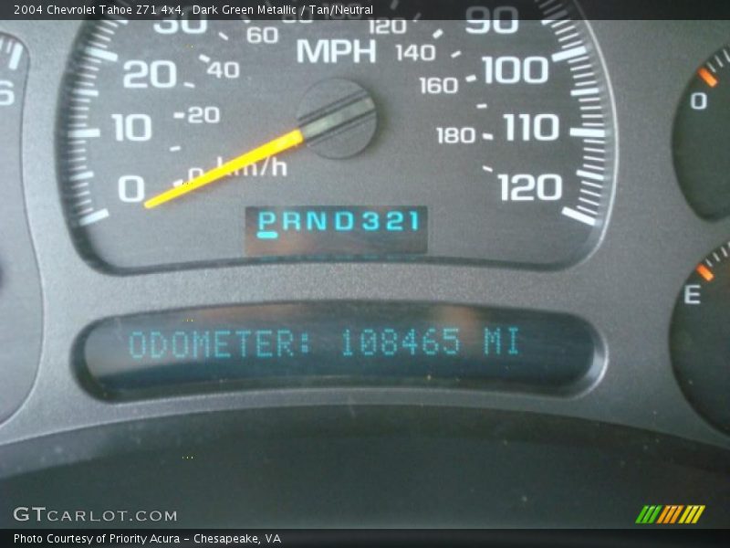 Dark Green Metallic / Tan/Neutral 2004 Chevrolet Tahoe Z71 4x4