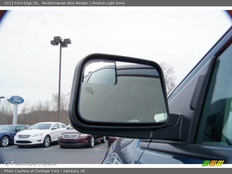 Mediterranean Blue Metallic / Medium Light Stone 2011 Ford Edge SEL