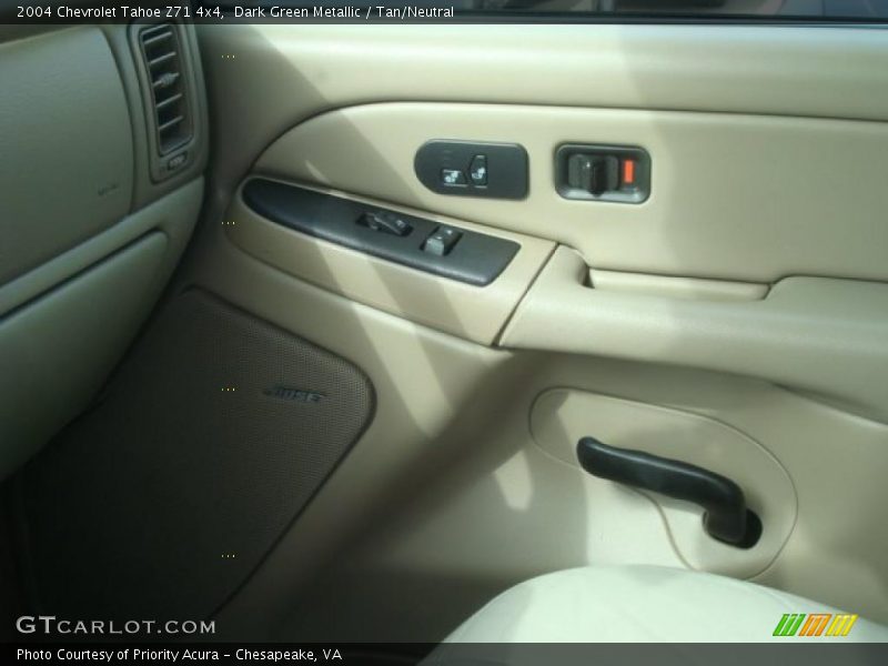 Dark Green Metallic / Tan/Neutral 2004 Chevrolet Tahoe Z71 4x4