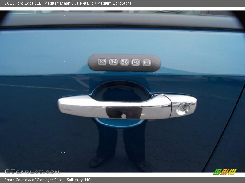 Mediterranean Blue Metallic / Medium Light Stone 2011 Ford Edge SEL
