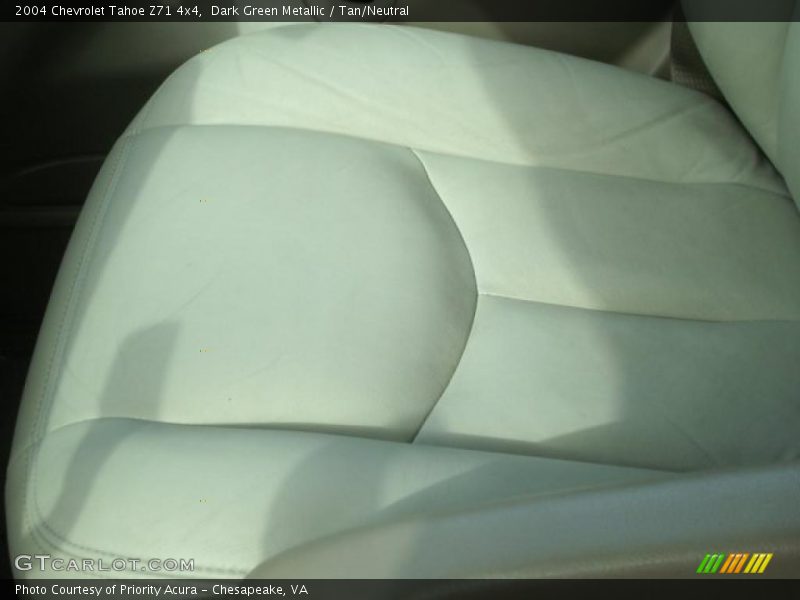 Dark Green Metallic / Tan/Neutral 2004 Chevrolet Tahoe Z71 4x4