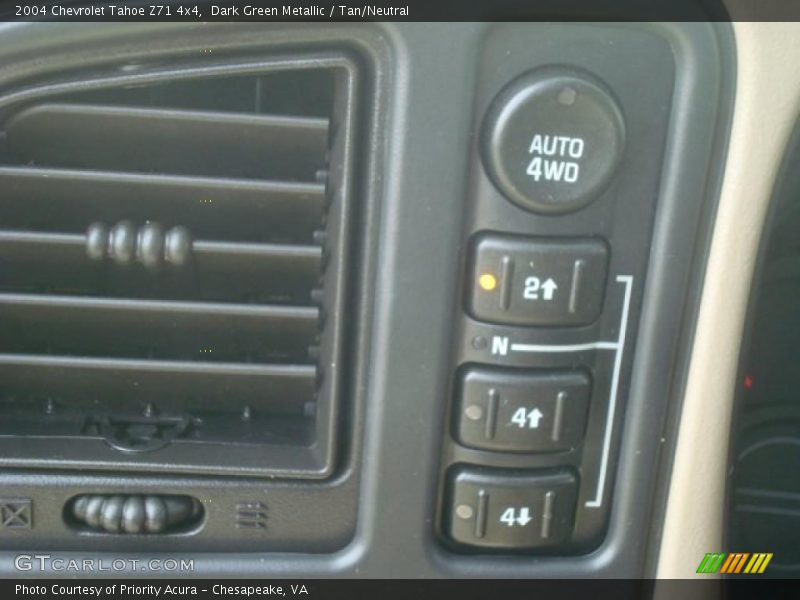 Dark Green Metallic / Tan/Neutral 2004 Chevrolet Tahoe Z71 4x4