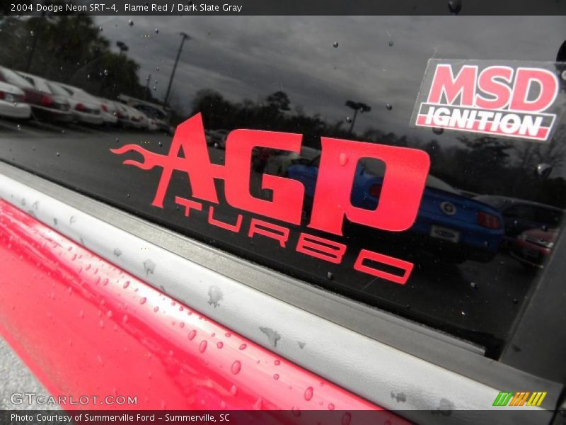 Flame Red / Dark Slate Gray 2004 Dodge Neon SRT-4
