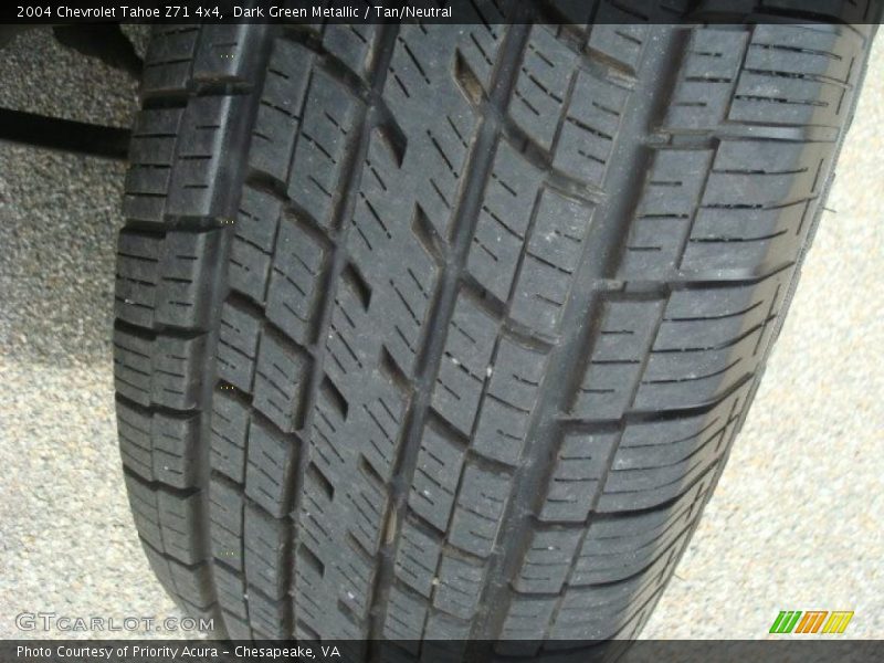Dark Green Metallic / Tan/Neutral 2004 Chevrolet Tahoe Z71 4x4