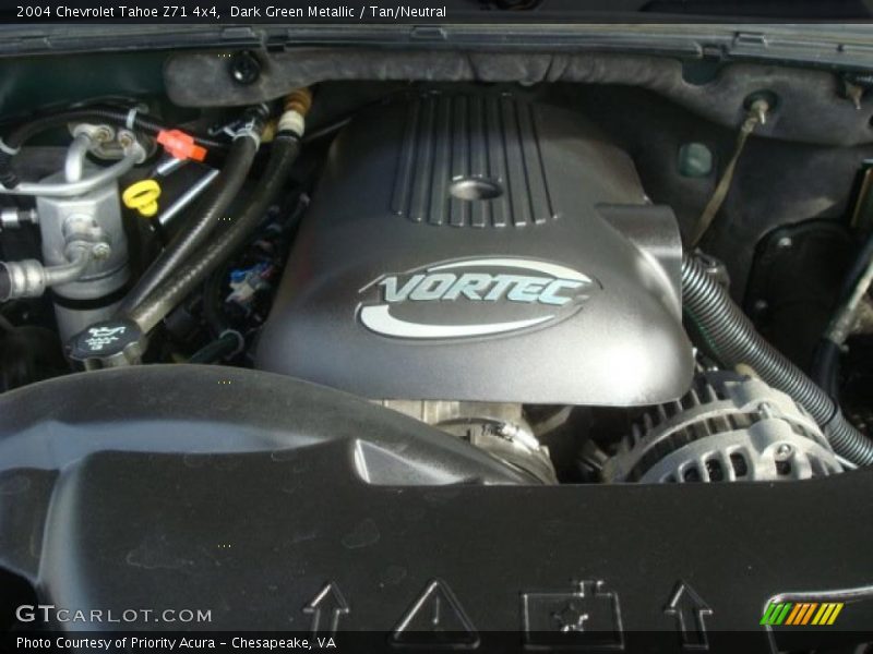 Dark Green Metallic / Tan/Neutral 2004 Chevrolet Tahoe Z71 4x4