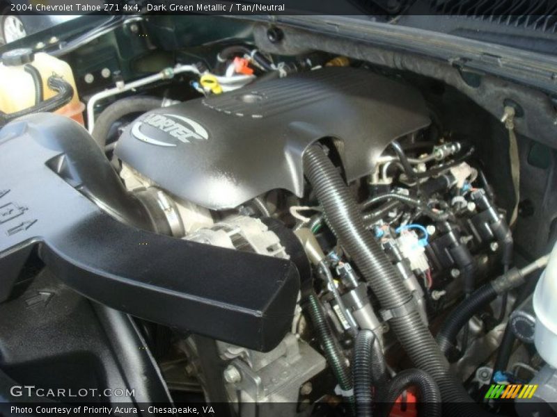 Dark Green Metallic / Tan/Neutral 2004 Chevrolet Tahoe Z71 4x4