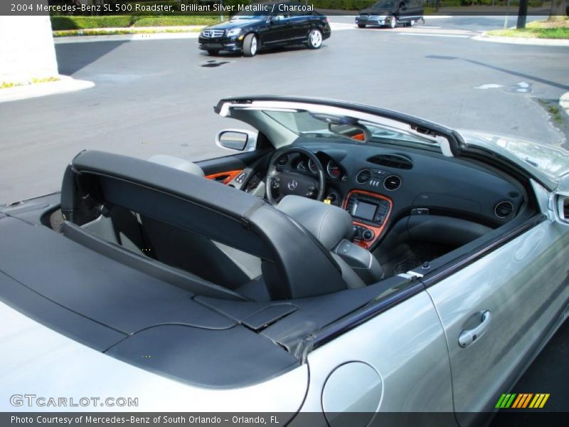 Brilliant Silver Metallic / Charcoal 2004 Mercedes-Benz SL 500 Roadster