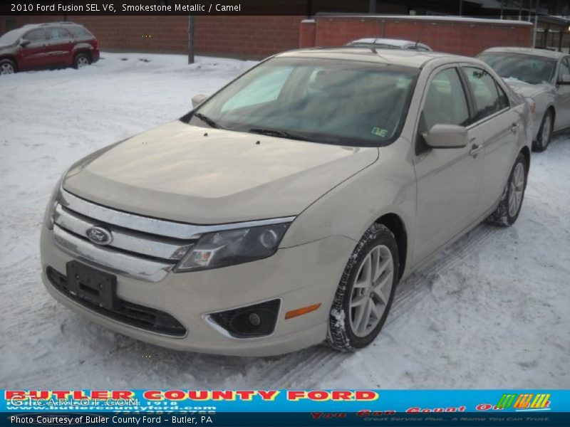 Smokestone Metallic / Camel 2010 Ford Fusion SEL V6
