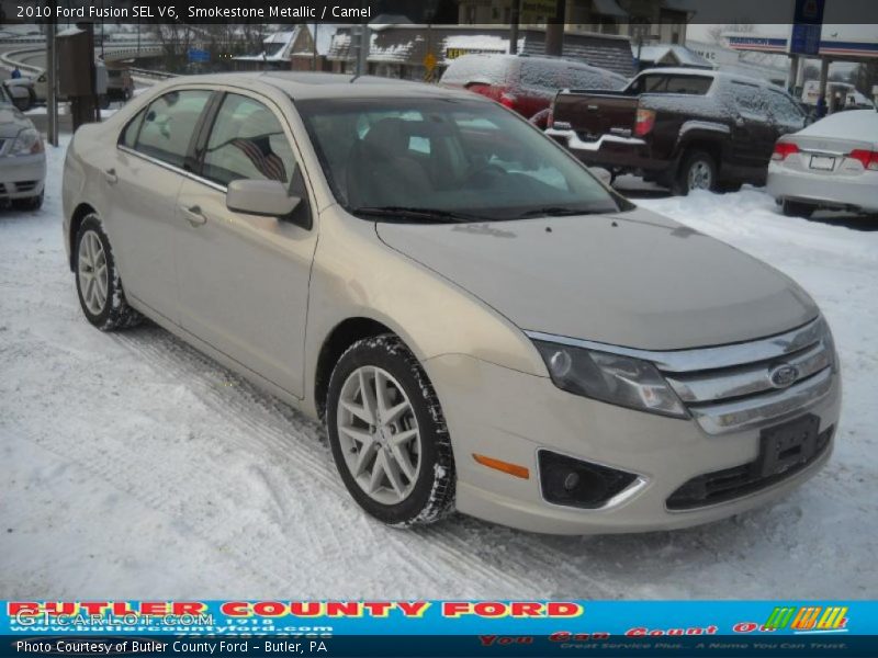 Smokestone Metallic / Camel 2010 Ford Fusion SEL V6