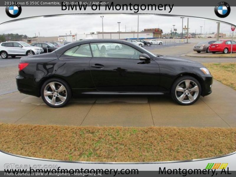 Obsidian Black / Alabaster 2010 Lexus IS 350C Convertible