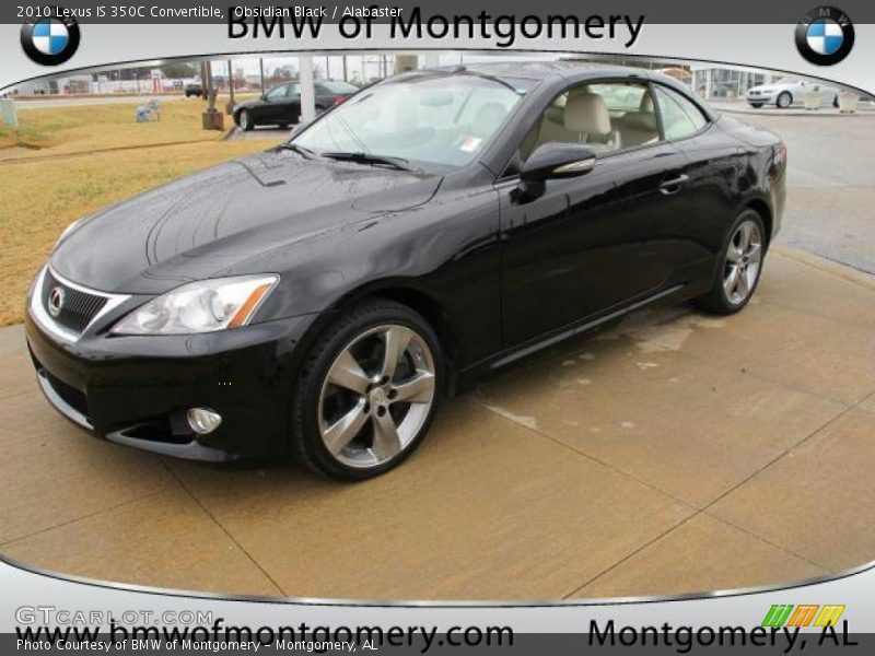 Obsidian Black / Alabaster 2010 Lexus IS 350C Convertible