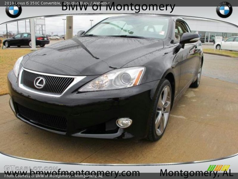 Obsidian Black / Alabaster 2010 Lexus IS 350C Convertible