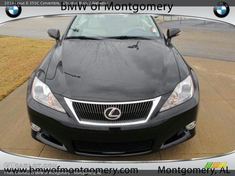 Obsidian Black / Alabaster 2010 Lexus IS 350C Convertible