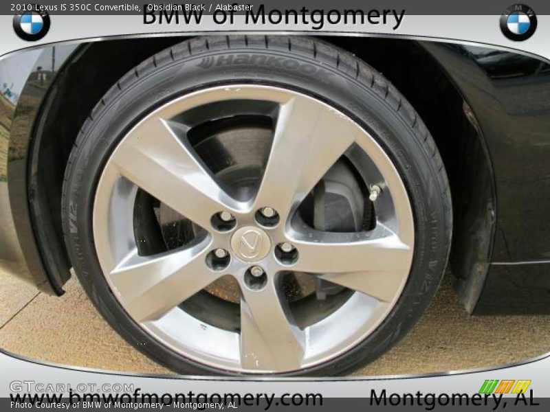 Obsidian Black / Alabaster 2010 Lexus IS 350C Convertible