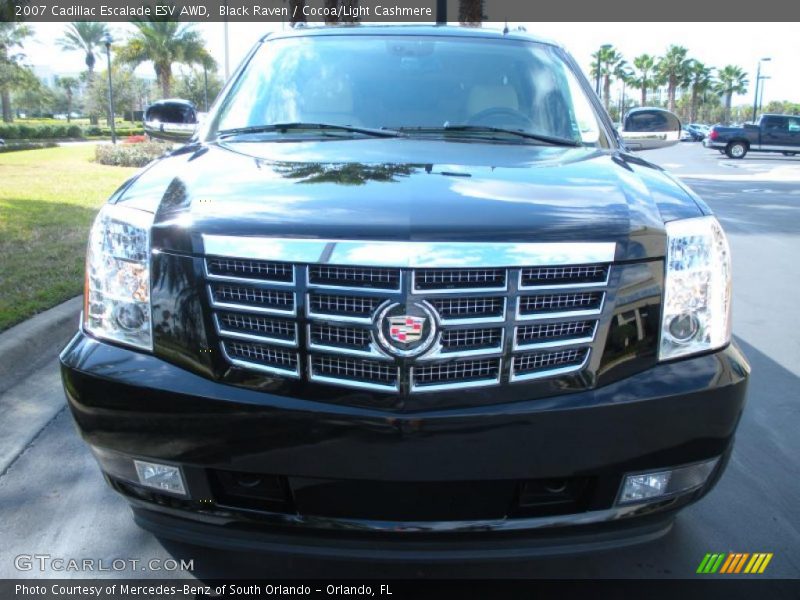 Black Raven / Cocoa/Light Cashmere 2007 Cadillac Escalade ESV AWD